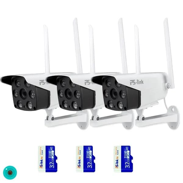 Wi-Fi комплект видеонаблюдения 3 уличные камеры 5Мп Ps-Link KIT-XMS503-WIFI