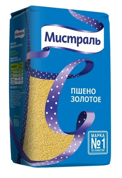 Мистраль Пшено, золотое, 900 г/