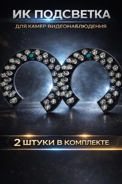 ИК подсветка для камеры видеонаблюдения 2 штуки