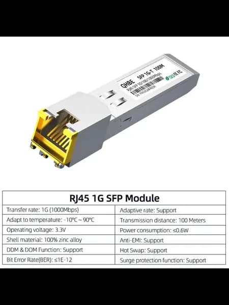 Модуль SFP+ RJ45 10G 1Gbps -100meter