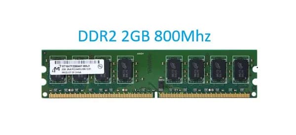 Micron Оперативная память 2GB  DDR2 800 U-DIMM DDR2, 800 МГц, 1 x 2 ГБ (mt16htf25664ay)