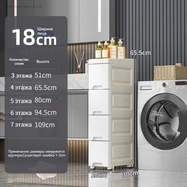 Тумба для ванной,, 18х30х65.5 см