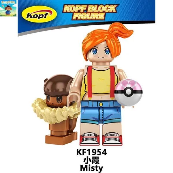 Конструктор Покемон - Пикачу, Эш, покебол, совместим с Lego, детский набор