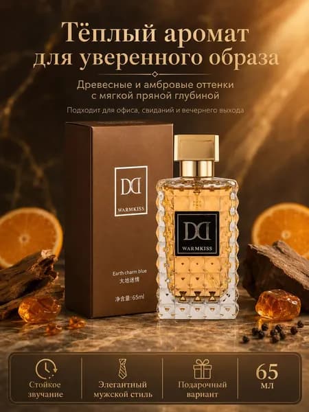 Туалетная вода Спокойные универсальные мужские духи WARMKISS男士K 65.01 мл