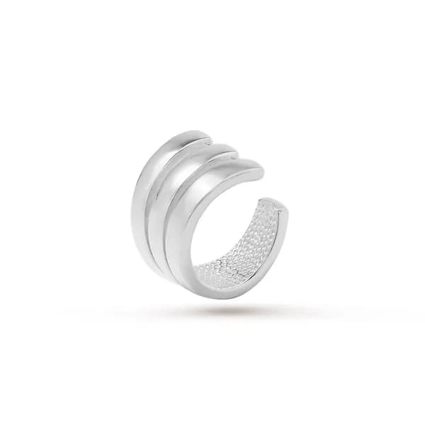Pepela Jewelry Серьги ювелирные Каффы Серебро родированное 925 пробы