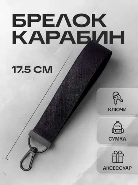 Брелок-лента, ремувка. с карабином 170х25мм