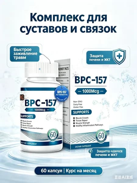 Уникальный комплекс для суставов и связок в капсулах, спортивная добавка для восстановления - заживление травм, уменьшение боли и защита печени