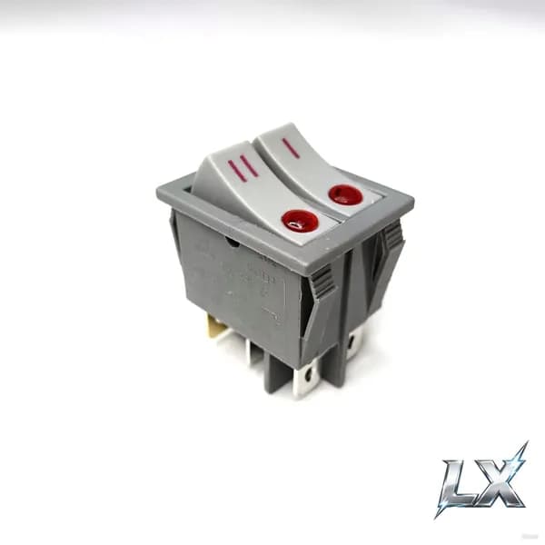 Выключатель / Переключатель / Кнопка KCD4 16A 250V для маслянного обогревателя (6 контактов)