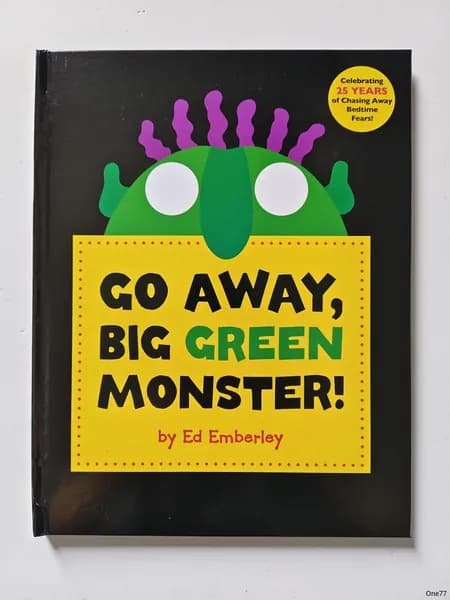 Go Away, Big Green Monster! Ed Emberley Детская иллюстрированная книга на английском языке