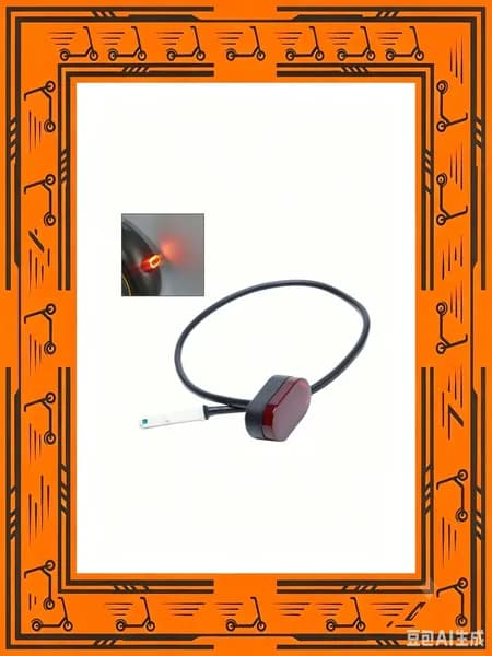 светодиодный задний фонарь Ninebot Max ABS 20г, как на фото, подходит для электроскейтборда
