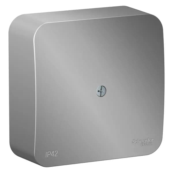 КОРОБКА распределительная 75*75*30 мм (1шт) IP42, АЛЮМИНИЙ Systeme Electric Blanca