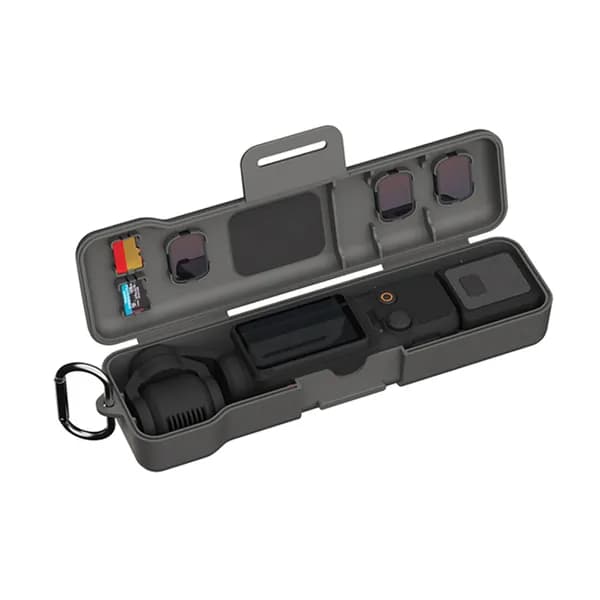 Чехол для камеры DJI Osmo Pocket 3 из пластика серого цвета с защитой от пыли