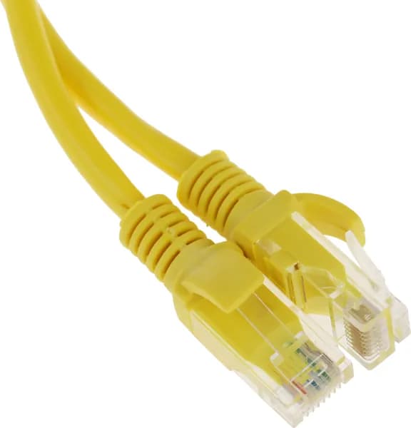 Патч-корд PREMIER PP12-1M/Y литой UTP кат.5E, 1м, 4 пары 26AWG алюминий омедненный многожильный