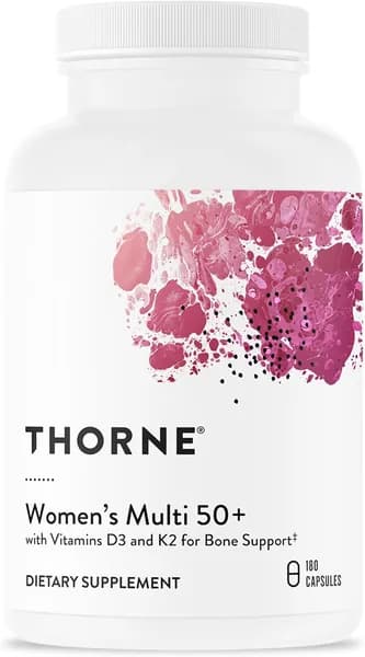 THORNE - Женское Мульти 50 + - Комплексное ежедневное Мульти с витаминами A, B6, B12, C, D, E, K, Цинк
