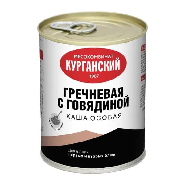 Гречка с говядиной Курганский МК Стандарт 340г