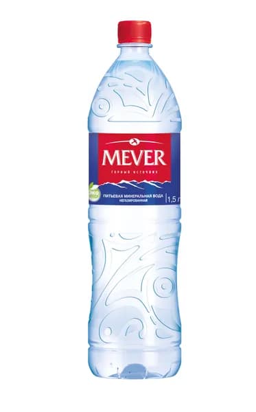 Мевер вода негазированная, 1,5 л