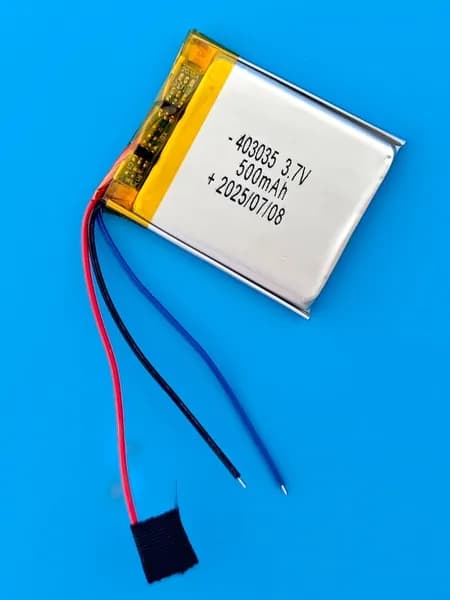 Аккумулятор универсальный литий полимерный li-pol 3.7v вольт 3pin 3 провода с платой 501mAh подходит для ви деорегистратора