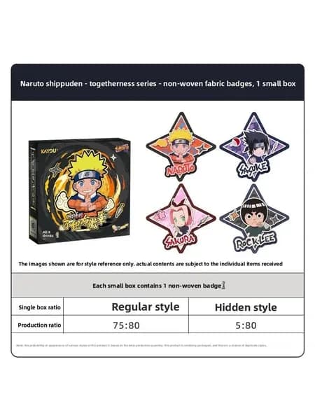 Коллекционные карты KAYOU NARUTO Shippuden Regular Series жестяные значки