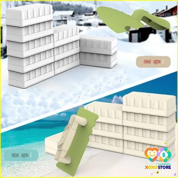 Эксклюзивный набор для игр с песком и снегом, 3 предмета,Случайный цвет