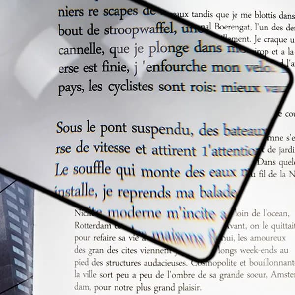 Читающая лупа с 3-кратным увеличением для книг