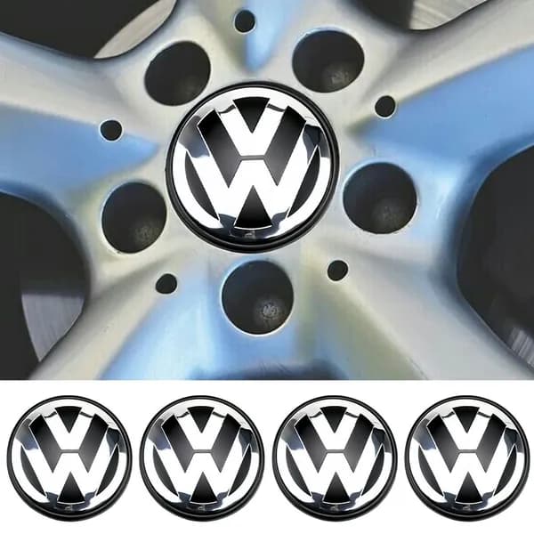 Колпачки для центрального болта диска Volkswagen диаметром 65 мм из АБС-пластика