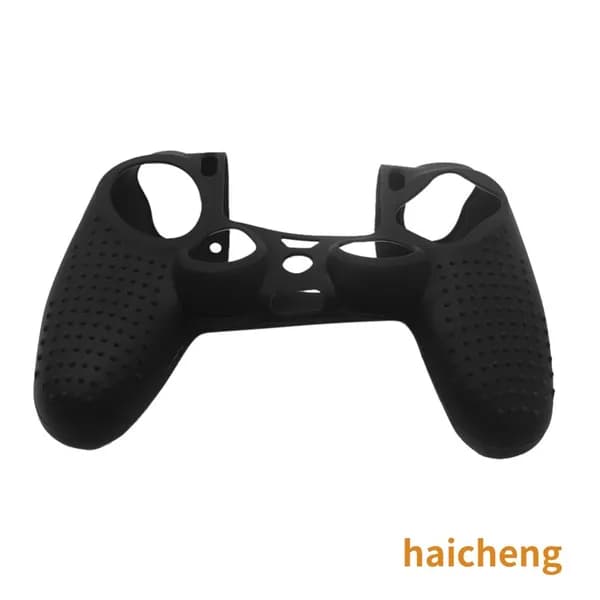 Силиконовый чехол для геймпада PlayStation 4, черный, противоскользящий