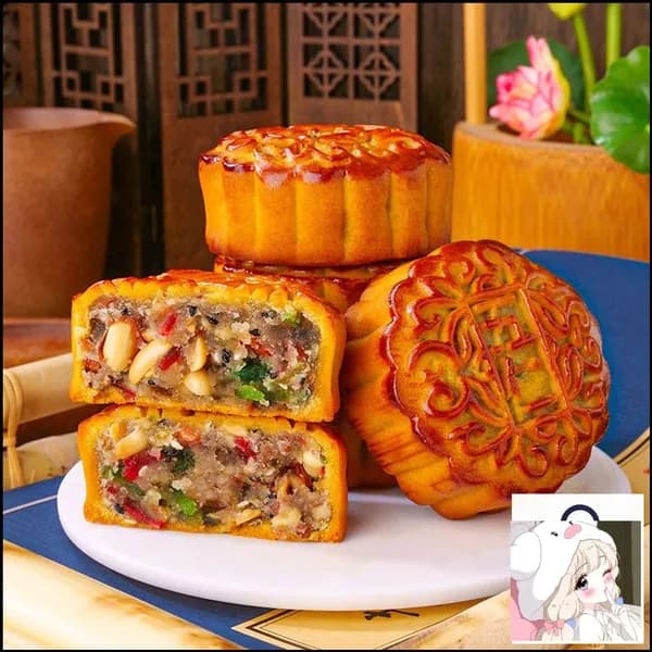 Лунный пряник со вкусом пяти ядер 400 г кондитерского изделия