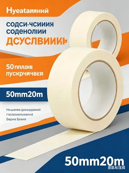 Малярная лента 50 мм 20 м, 1 шт