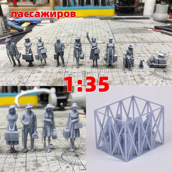 3Dпечать, фигурки солдат из смолы, модельнаборы, масштаб 1/35, неокрашенные, требуют самостоятельной сборки