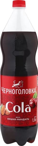 Лимонад ЧЕРНОГОЛОВКА Кола Вишня-миндаль ПЭТ (Россия) 1.5L