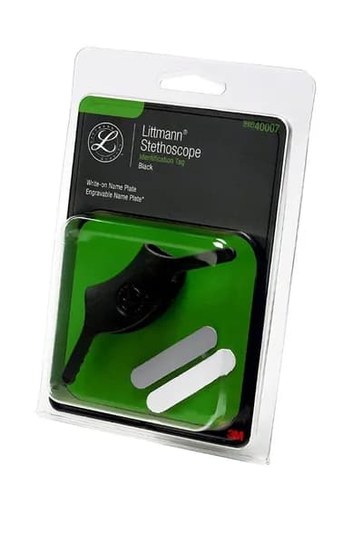 Именная бирка Littmann черная