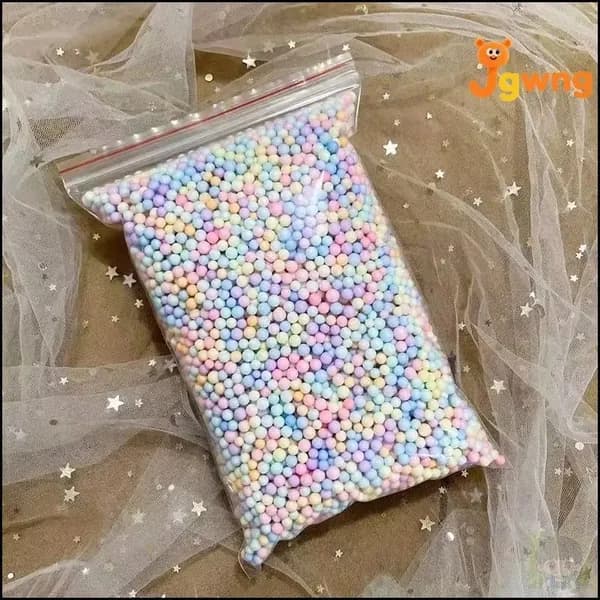 Наполнитель для подарков Макорон - Разноцветные пенопластовые шарики для DIY
