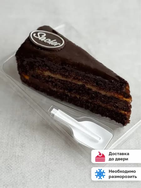 Торт Захер с Шоколадными Бисквитными Коржами, Абрикосовым Джемом, Dessert Fantasy, 140 г. Чизкейк ру