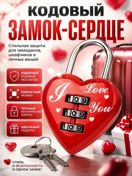Замок для чемодана кодовый дорожный для ручной клади