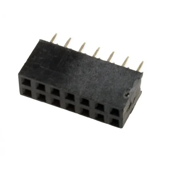 Гнездо на плату PBD-14 (DS-1023 - 2x7), прямое черное