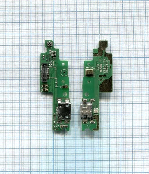 Разъем Micro USB для Xiaomi Redmi 4X (плата с системным разъемом и микрофоном)