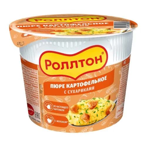 Картофельное пюре Роллтон с сухариками 40г