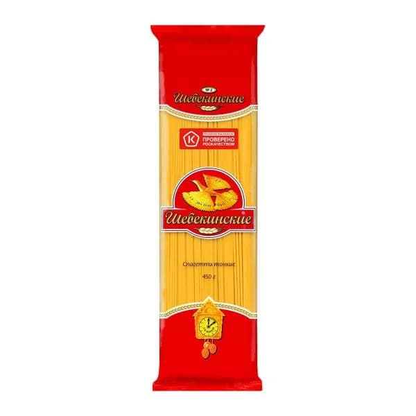 Макароны Шебекинские №2 Спагетти тонкие 450г