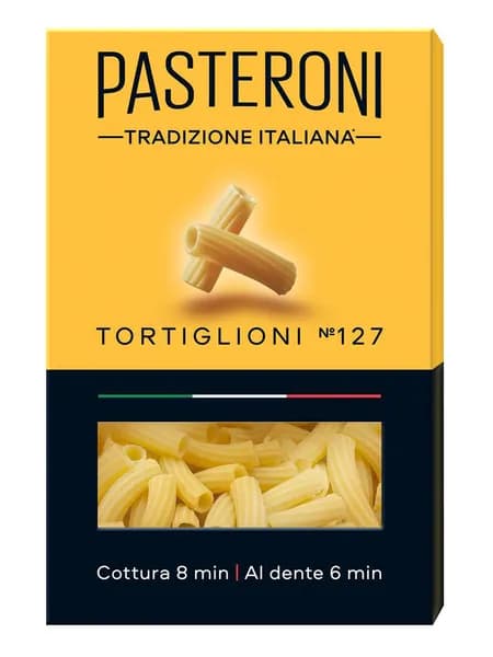 Макароны Pasteroni Тортильони №127, из твердых сортов пшеницы, 400 г
