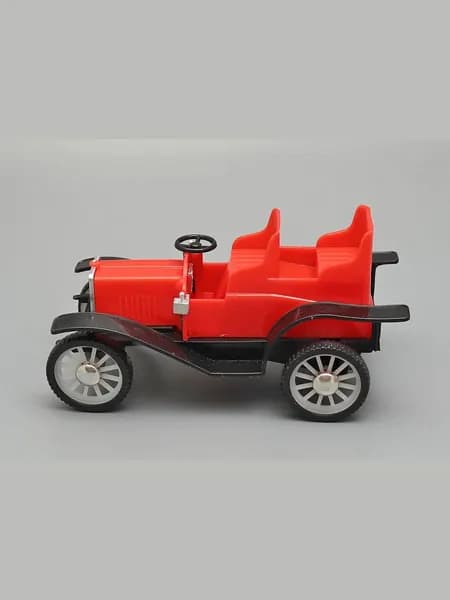 Советская заводная игрушка "Автомобиль прогулочный", пластмасса, металл, завод игрушек Кругозор, СССР, Москва, 1980-е