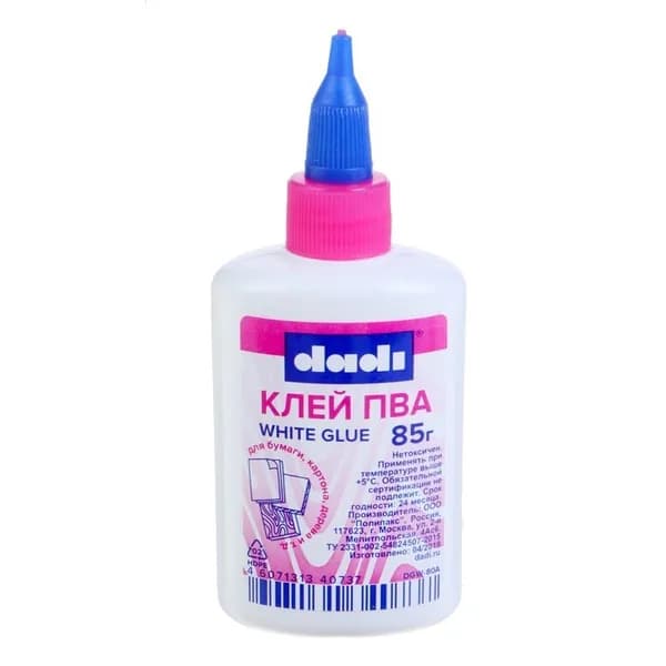 Клей ПВА 85г DADI, с дозатором