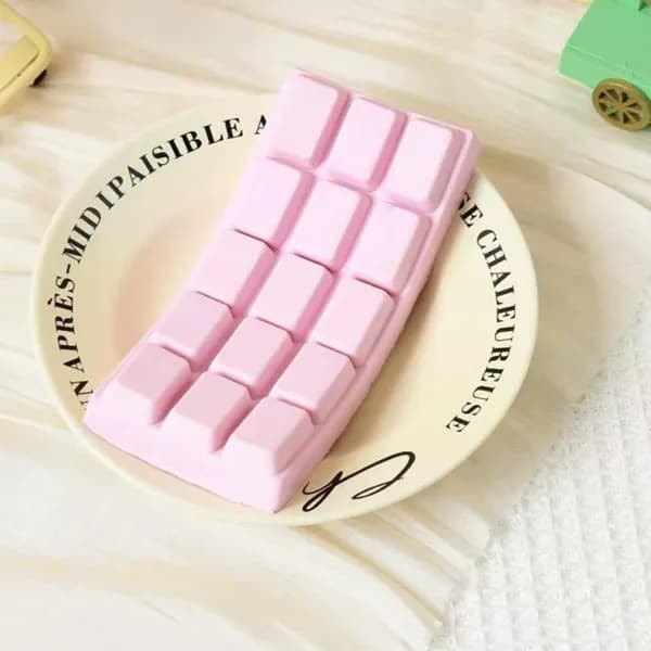 Мягкая игрушка-антистресс в виде шоколада, PU, 16 x 7 см, сжимаемая, для декора и подарка, разноцветная