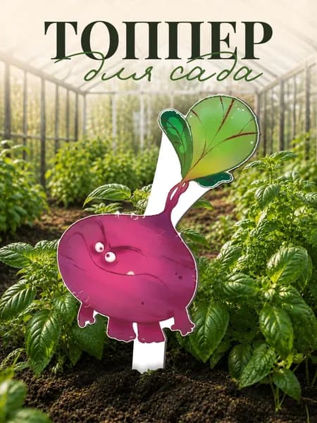 Фигурки для сада злая свекла