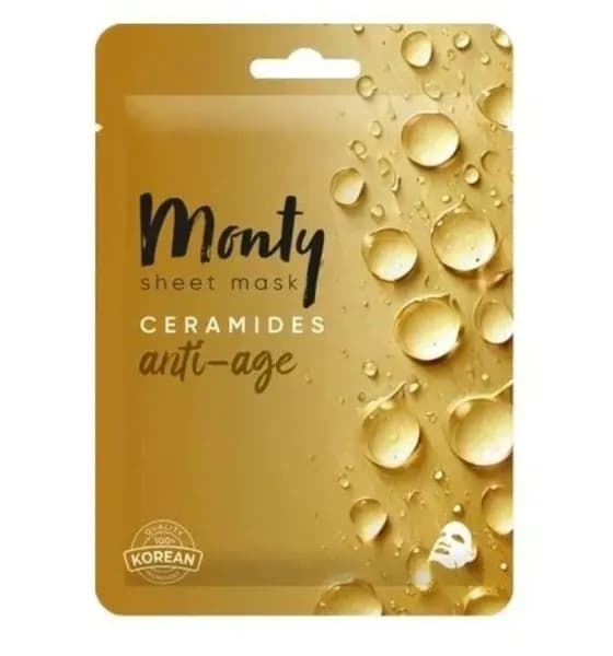 Monty Маска Tencel, для лица, антивозрастная, с церамидами, тканевая, 25 мл
