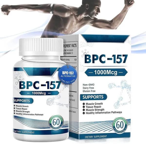 BPC-157 капсулы для восстановления, 60 шт, бутылка