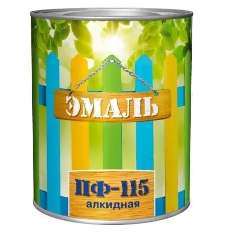 Эмаль ПФ-115 глянцевая цвет серый 0.8 кг