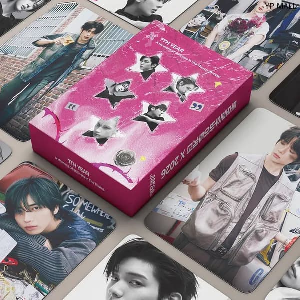 55 карточек, группа Kpop TXT, сувениры к 7-й годовщине, карточки SOOBIN