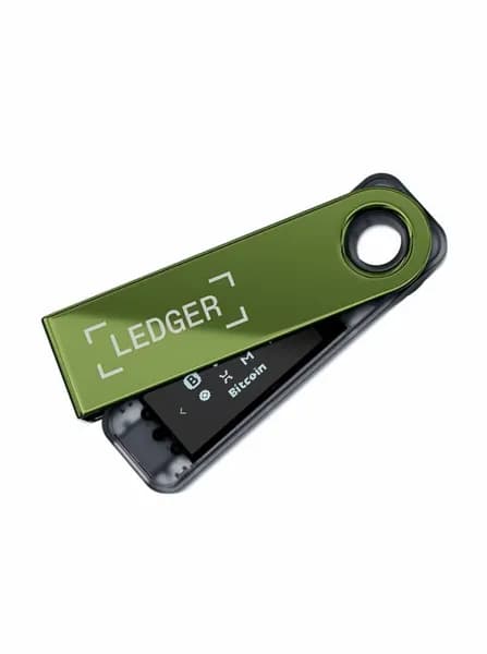 Устройство для хранения фраз Ledger Nano S Plus, USB-C, OLED-дисплей, зеленый