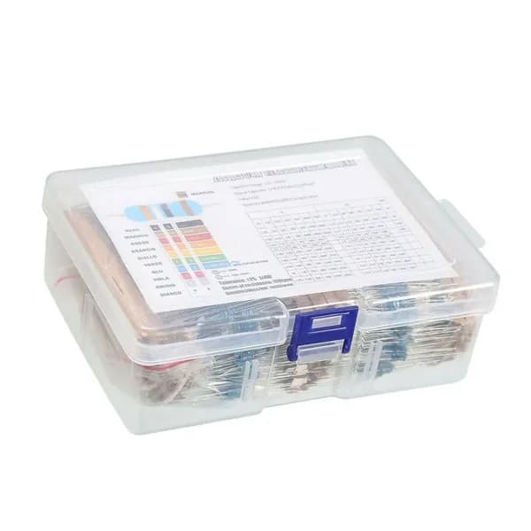 2600pcs металлические пленки комплекты резисторов 1OM-10 Мохм Ассортимент
