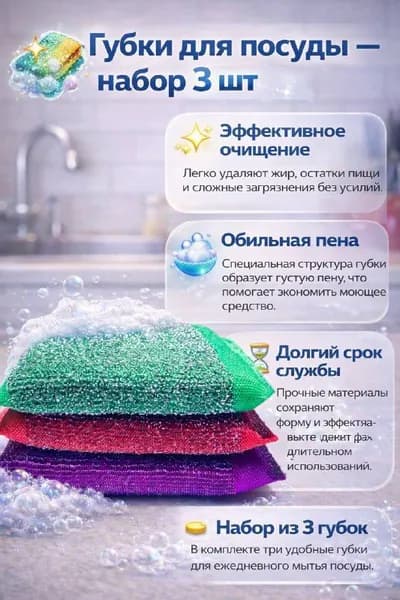 губки для посуды
